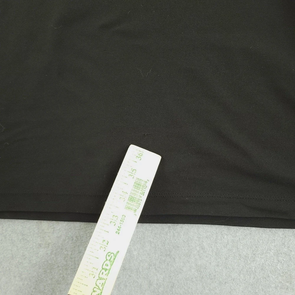The North Face Polo Shirt Mens 2XL Short Black 1/4 Zip Performance Stretch